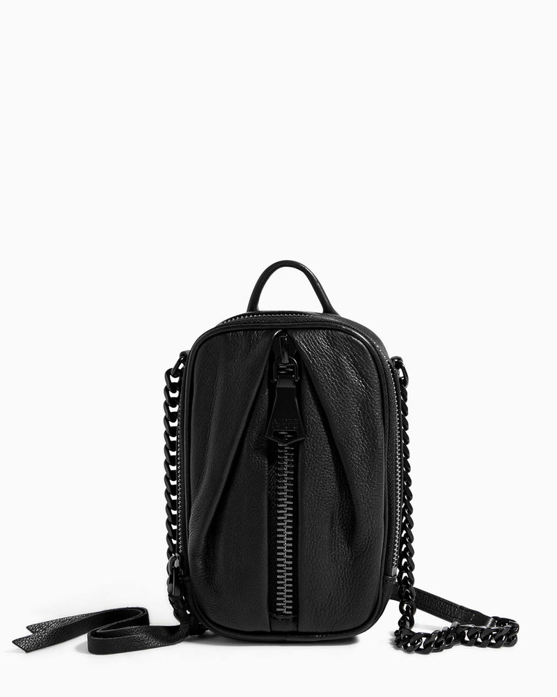 Tamitha Phone Crossbody With RFID Black With Black Hardware - front
