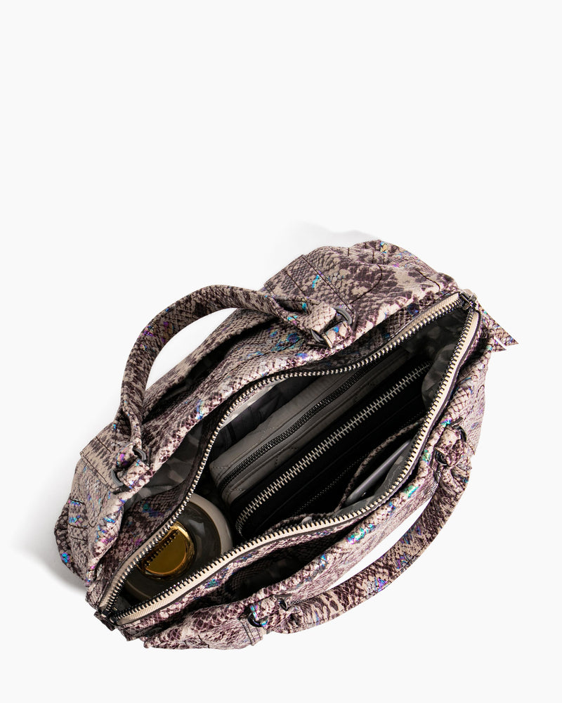 Zip Me Up Satchel Mystic Snake - interior functionality