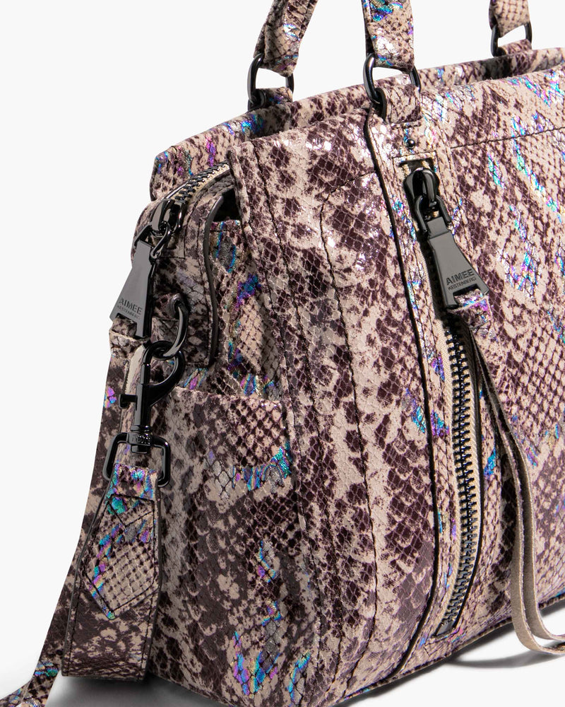 Zip Me Up Satchel Mystic Snake - detail