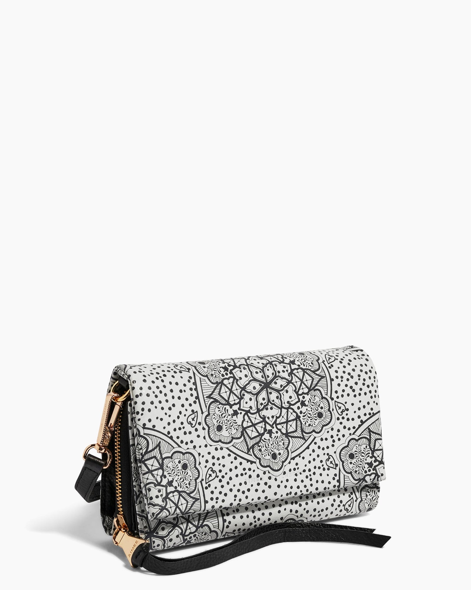 White and black crossbody bag best sale