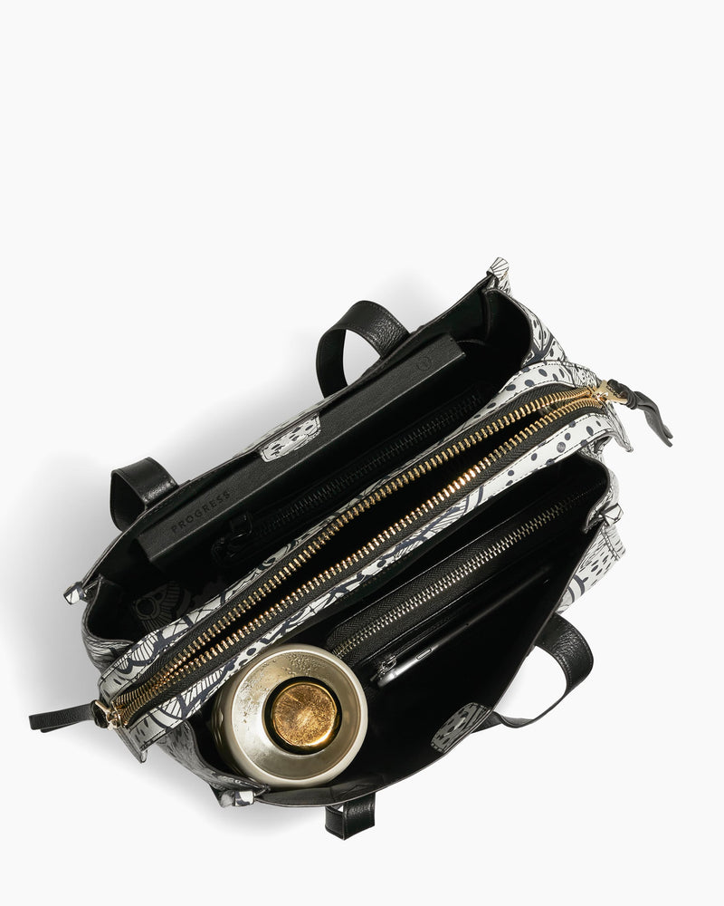 Double sales sided handbag