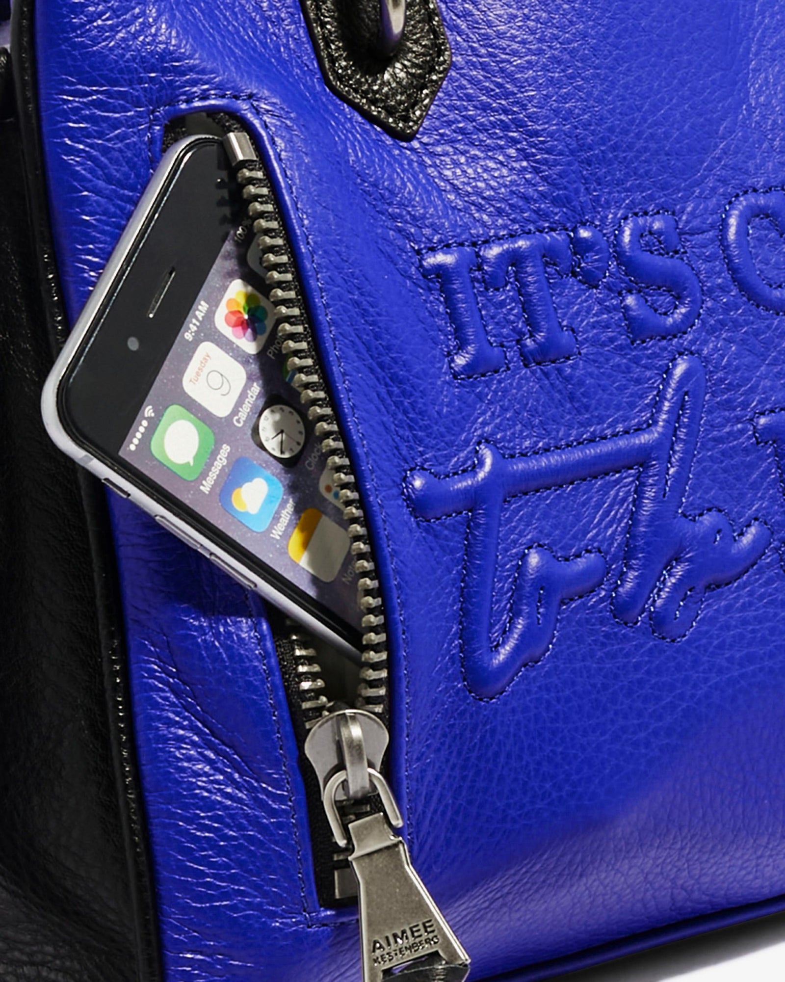Fairest Of Them All Cobalt Triple Entry Satchel | Aimee